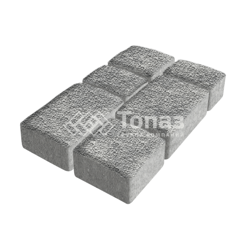 Тротуарная плитка Старый город, аква с мраморной крошкой, 4 см