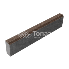 Камень бортовой БР 100.20.8, коричневый на камне