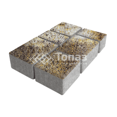 Тротуарная плитка Лэндхаус, агат желтый, 4 см