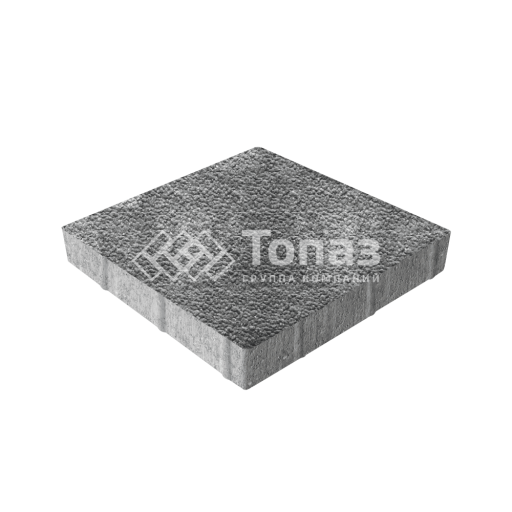 Тротуарная плитка Квадрат 400х400х60, антрацит с гранитной крошкой