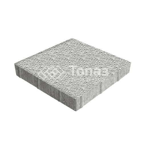 Тротуарная плитка Квадрат 500х500х70, белая с мраморной крошкой