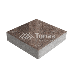 Тротуарная плитка Квадрат 200х200х60, яшма на камне