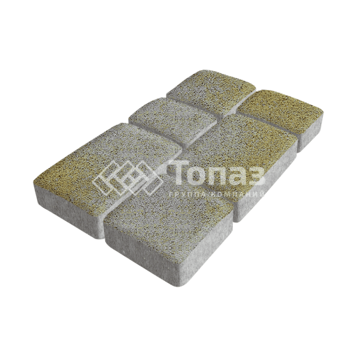 Тротуарная плитка Брук, меланж, 6 см