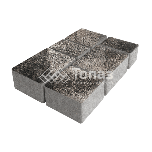 Тротуарная плитка Лэндхаус, агат коричневый, 4 см