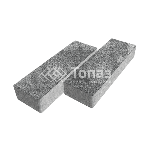 Тротуарная плитка 300х100х60, антрацит на камне