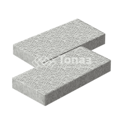 Тротуарная плитка 500х250х60, белая с гранитной крошкой