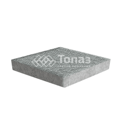 Тротуарная плитка Ромб, серая с мраморной крошкой, 6 см