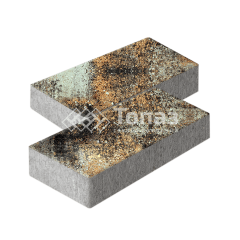 Тротуарная плитка 600х300х60, агат кофейный