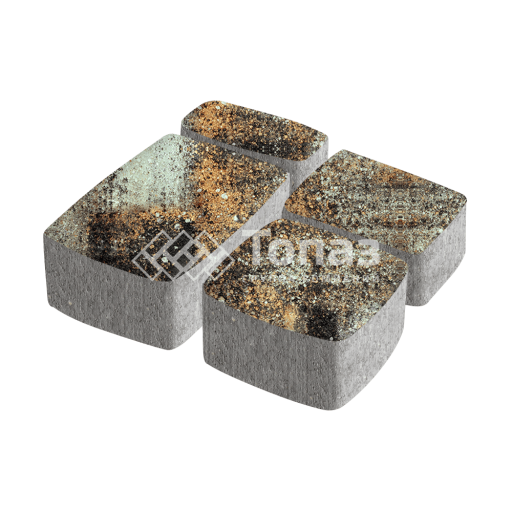 Тротуарная плитка Классико, агат кофейный, 4 см