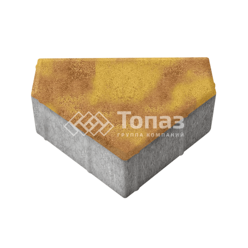 Тротуарная плитка Тиара, шафран, 6 см