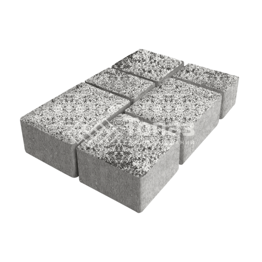 Тротуарная плитка Лэндхаус, аляска белая, 4 см