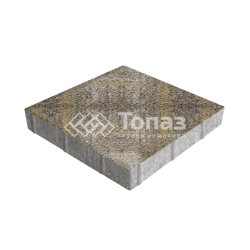 Тротуарная плитка Квадрат 300х300х60, степь на камне