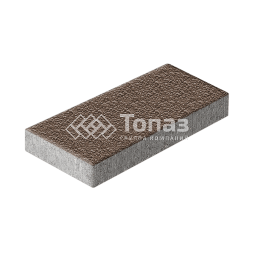 Тротуарная плитка 500х250х60, коричневая с гранитной крошкой