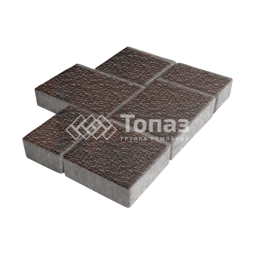 Тротуарная плитка Новый город, клинкер с гранитной крошкой, 4 см