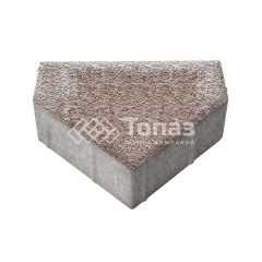 Тротуарная плитка Тиара, хаски с мраморной крошкой, 6 см