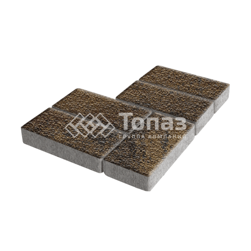 Тротуарная плитка Брусчатка, арабская ночь с гранитной крошкой, 10 см