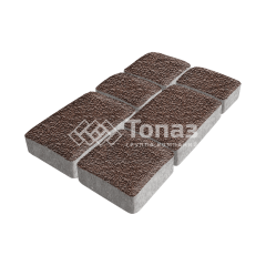 Тротуарная плитка Брук, барселона с мраморной крошкой, 6 см