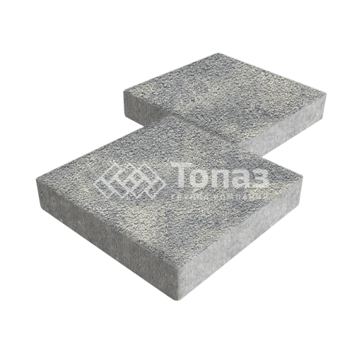 Тротуарная плитка Квадрат 300х300х60, аква на камне