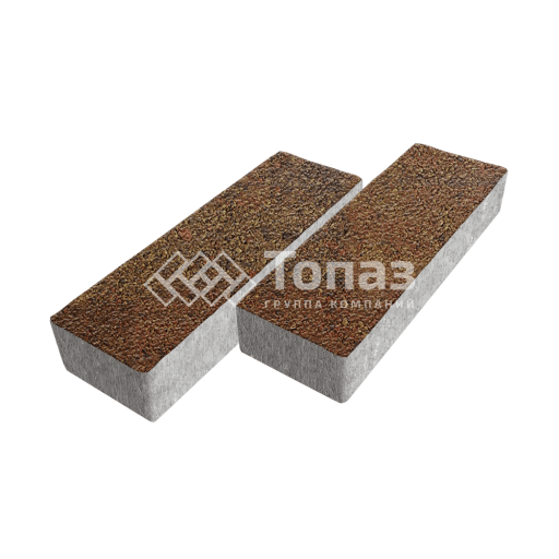 Тротуарная плитка 300х100х60, джафар оранжевый на камне