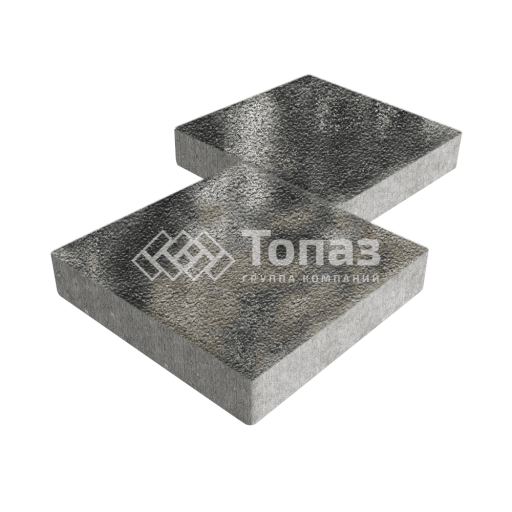 Тротуарная плитка Квадрат 300х300х60, стоун на камне