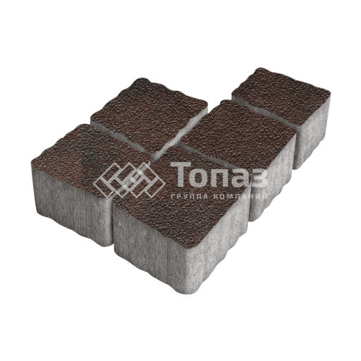 Тротуарная плитка Антик, клинкер на камне, 4 см