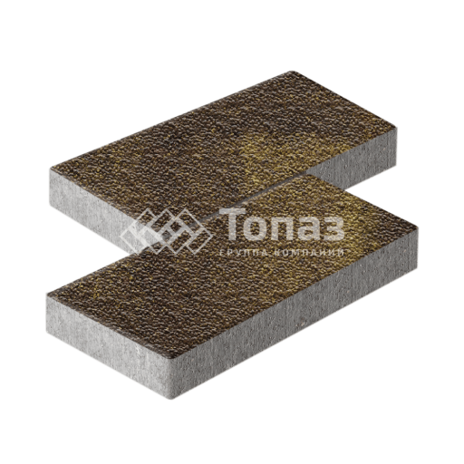 Тротуарная плитка 500х250х60, осень с мраморной крошкой