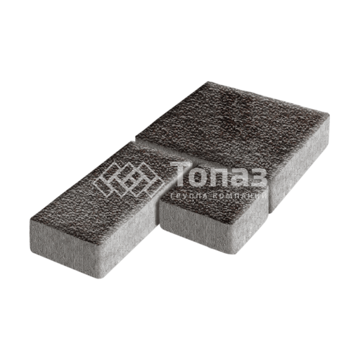 Тротуарная плитка Рубико, мокко с мраморной крошкой, 6 см