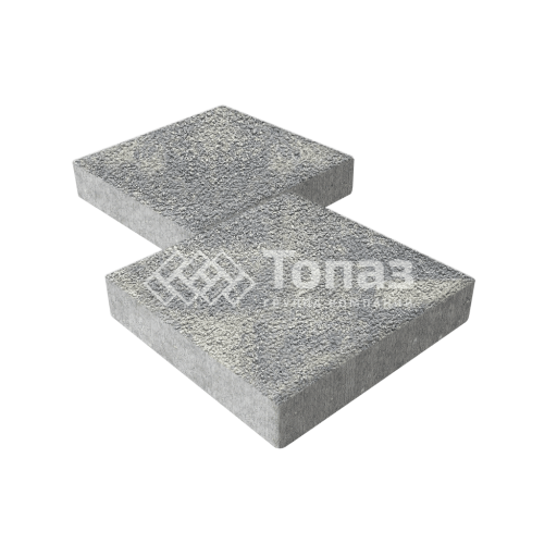 Тротуарная плитка Квадрат 400х400х60, аква на камне