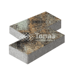 Тротуарная плитка 600х300х60, агат кофейный с мраморной крошкой