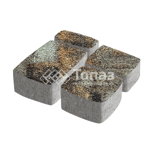 Тротуарная плитка Классико, агат кофейный с мраморной крошкой, 4 см