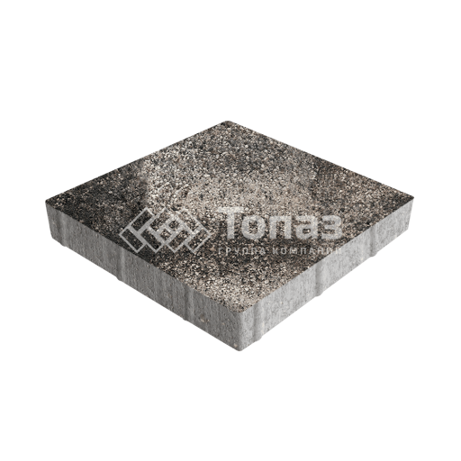 Тротуарная плитка Квадрат 300х300х60, агат коричневый