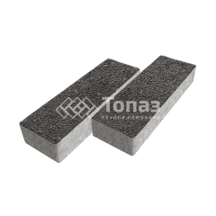 Тротуарная плитка 300х100х60, джафар черный на камне