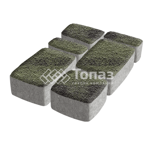 Тротуарная плитка Классико, янтарь с гранитной крошкой, 4 см