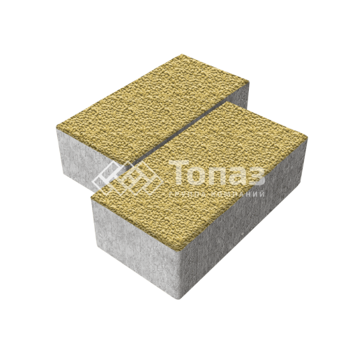 Тротуарная плитка 240х120х70, желтая с мраморной крошкой