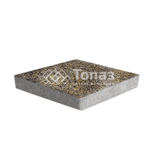 Тротуарная плитка Ромб, агат желтый с мраморной крошкой, 6 см