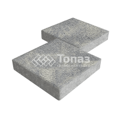 Тротуарная плитка Квадрат 500х500х70, аква на камне