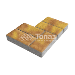 Тротуарная плитка 200х100х80, шафран