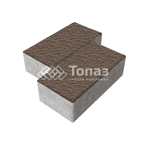 Тротуарная плитка 240х120х70, коричневая с мраморной крошкой