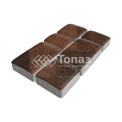 Тротуарная плитка Брук, сорренто, 6 см