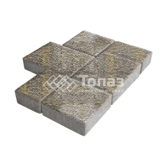 Тротуарная плитка Новый город, степь с мраморной крошкой, 6 см
