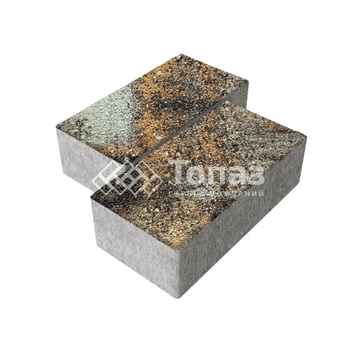 Тротуарная плитка 240х120х70, агат кофейный на камне