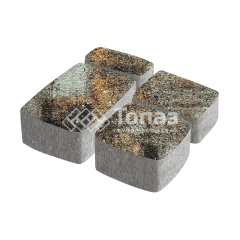 Тротуарная плитка Классико, агат кофейный на камне, 6 см