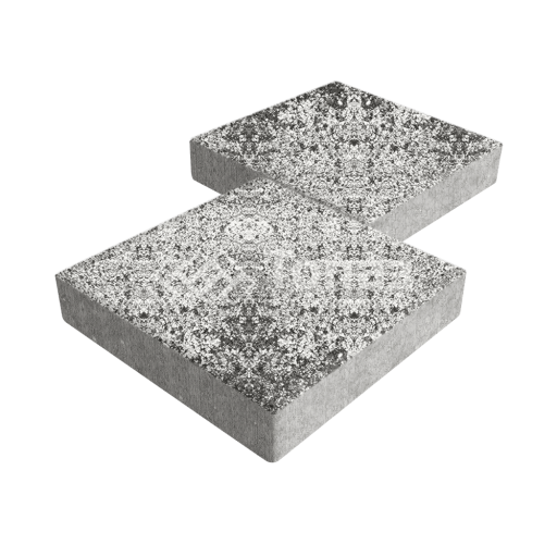 Тротуарная плитка Квадрат 300х300х60, аляска белая