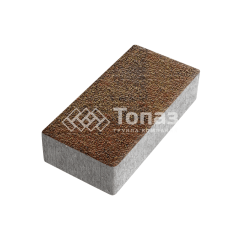 Тротуарная плитка 200х100х40, джафар оранжевый с гранитной крошкой