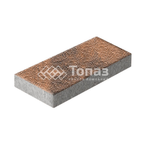 Тротуарная плитка 500х250х60, сомон с мраморной крошкой