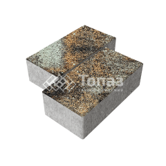 Тротуарная плитка 240х120х70, агат кофейный с гранитной крошкой