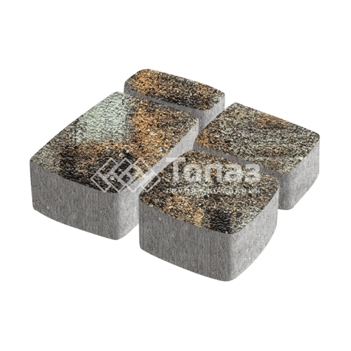 Тротуарная плитка Классико, агат кофейный с гранитной крошкой, 6 см