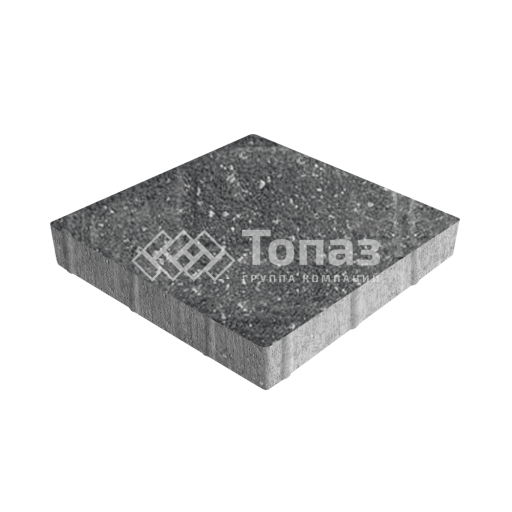 Тротуарная плитка Квадрат 300х300х60, аляска черная