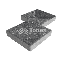 Тротуарная плитка Квадрат 300х300х60, аляска черная