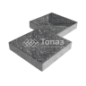 Тротуарная плитка Квадрат 300х300х60, аляска черная